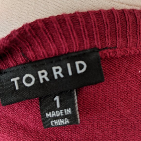 Torrid! Lightweight Red Sweater - Picture 5 of 6
